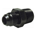 3/8IN NPT TO 6AN BLACK STRAIGHT ADAPTER FITTING