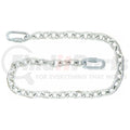 SAFETY CHAIN 3/16 X 48 W/3/8 HEAT TREATED SHO