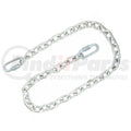 SAFETY CHAIN 3/16 X 48 W/3/8 HEAT TREATED SHO
