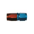 RED/BLUE STRAIGHT SWIVEL ALUMINUM HOSE END 8AN