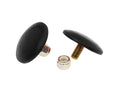 Prothane Universal Bump Stop 3/8X2 Ultra Thin Button - Black
