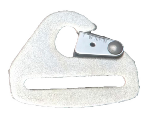 RaceQuip Snap Hook End Seat Belt Mounting Hardware / Fits 3 In. Belts / Forged Steel - Black