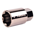 NRG Lug Nut Lock Key Socket Black Chrome 17Mm (Spare) - For Use w/LN / L40 / L41 / L01 / L10