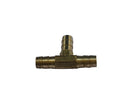 BRASS BARB/BARB/BARB "T" 3/8"(9.5MM