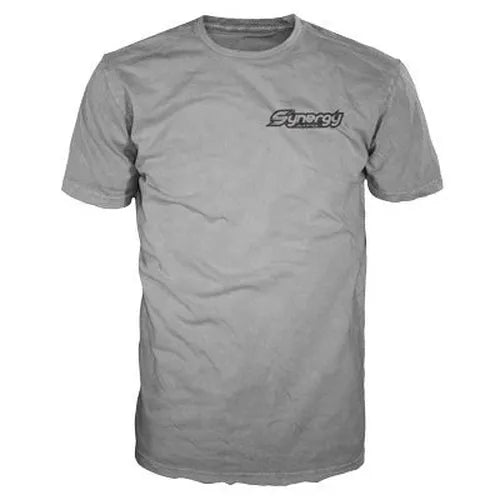 ~(1 lbs. 9X9X5)~ Synergy Round Logo T-Shirt Medium Grey Synergy MFG