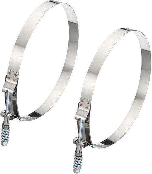 HPS Performance Marine 316 Stainless Steel T-Bolt Hose Clamp Range: 4.5 -4.8 (114mm-122mm) SAE # 108