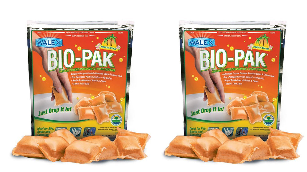 BIOPAK TROPICAL BREEZE IS A NATURAL ENZYME DEODORIZER AND WASTE DIGESTER