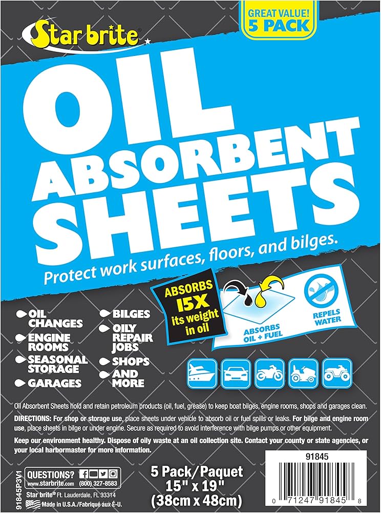 BILGE OILPADS-17 X 19 HEAVY WGHT5PK