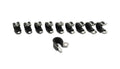 Vibrant Performance - 17190 - Stainless Steel Cushion P-Clamp for 0.25 in. O.D. hose - Pack of 10