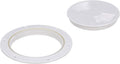 4" INSPECTION DK PLATE-WH