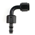 -6AN X 90 BLK PUSH-ON HOSE END