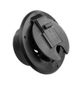 ROUND CABLE HATCH, 30 AMP, BLACK