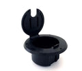 ROUND CABLE HATCH, 30 AMP, BLACK
