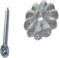 ROSETTE CLEAR AND ZINC SCREWS (100/CTN)