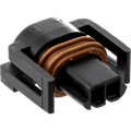 NAMZ Deutsch DTM 4-Position Plug w/4 Stamped Terminals & Wedgelock - Black (HD 74114-98BK)