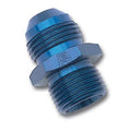 Russell Performance -8 AN Flare to 14mm x 1.5 Metric Thread Adapter (Blue)