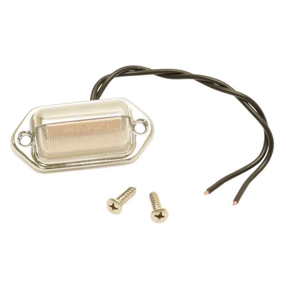 LED LICENSE LIGHT;STAINLESS;STUD MN
