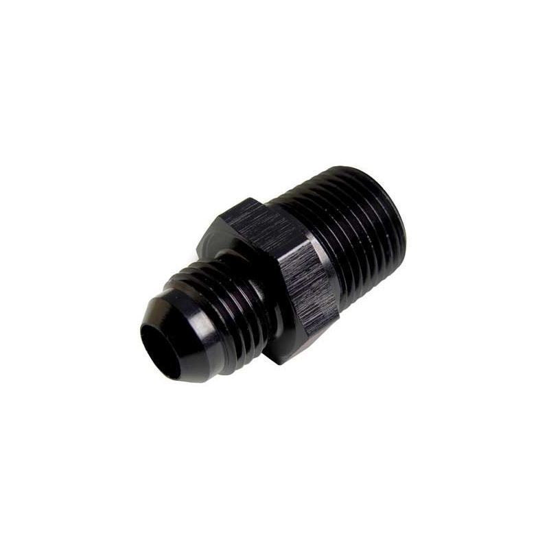1/8IN NPT TO 6AN STRAIGHT BLACK ADAPTER FITTING