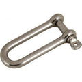 STAINLESS (316) LONG D SHACKLE 5/16