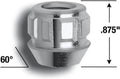 GORILLA LOCK ACORN OE 12-1.50 ZINC