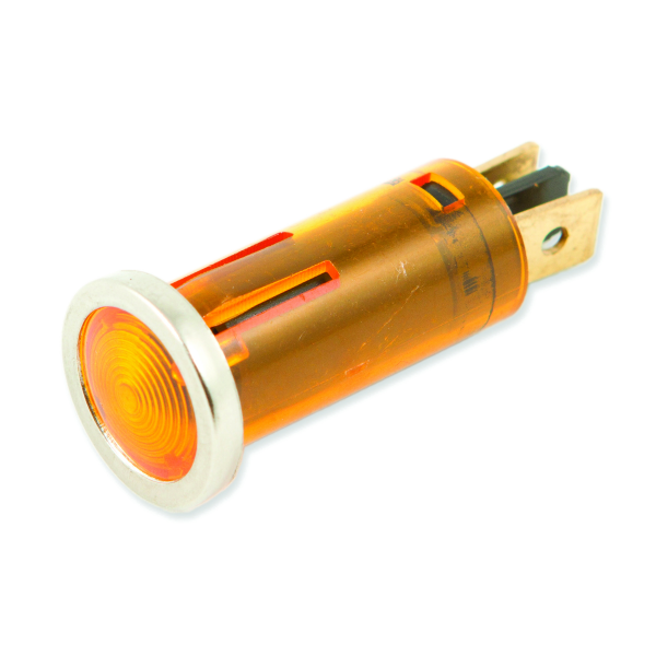 INDICATOR LIGHT1/2IN ROUNDw/ CHROME BEZELAMBER