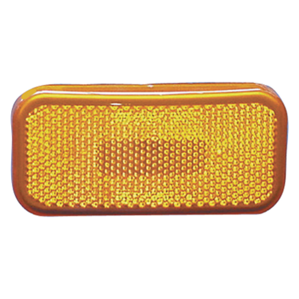 CLEARANCE LIGHT W/ROUNDED CORNERS INCANDESCENT RED LENS W/BLACK BASE