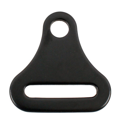 RaceQuip Long Reach Bolt On End Seat Belt Mounting Hardware / 2 or 3 In. Belts / Forged Steel- Blk