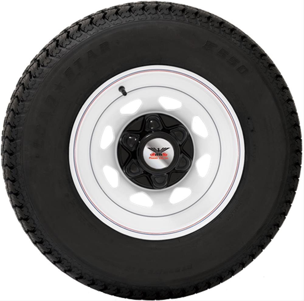 QUICKTRIM ABS BLACK HUB COVER 6 LUG ON 5.5IN BC
