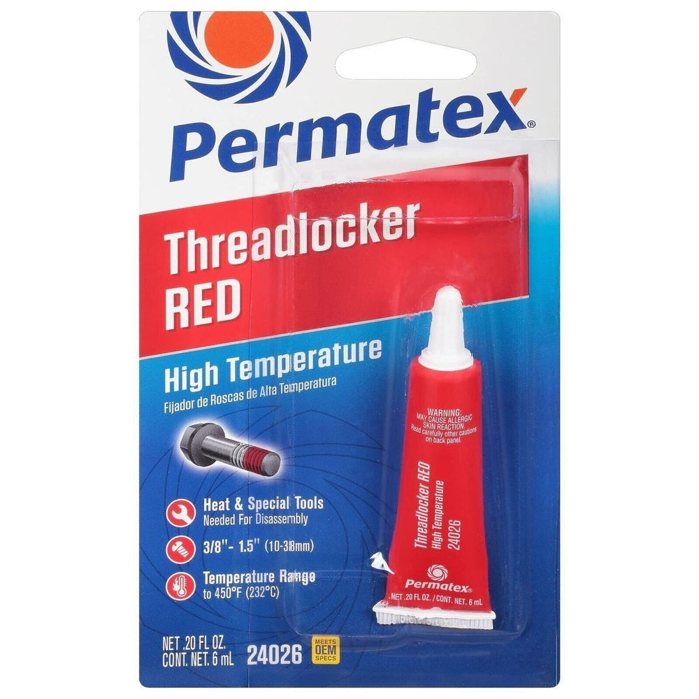 HIGH TEMPERATURE THREADLOCKER RED 6ML TUB