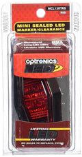 MINI SEALED LED CLEARANCE/MARKER LIGHT RED W/ CHROME TRIM RING