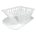 MINI DISH DRAINER SET WHITE BAGGED
