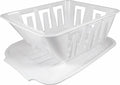 MINI DISH DRAINER SET WHITE BAGGED