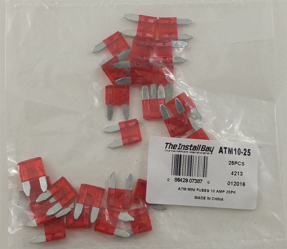 ATM FUSE 10 AMP PACKAGE OF 25