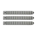 DV8 Offroad 2007-2018 Jeep JK Silver Rail Style Door Handle Inserts - Set Of 3