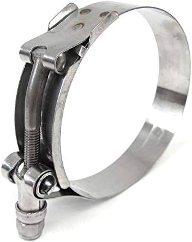 HPS Performance Marine 316 Stainless Steel T-Bolt Hose Clamp Range: 5.5 -5.81 (140mm-148mm) SAE # 133