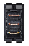 BLACK W/RED ROCKER SWITCH 125 VAC ILLUMINATED ON/OFF SPST CUTOUT .550IN X