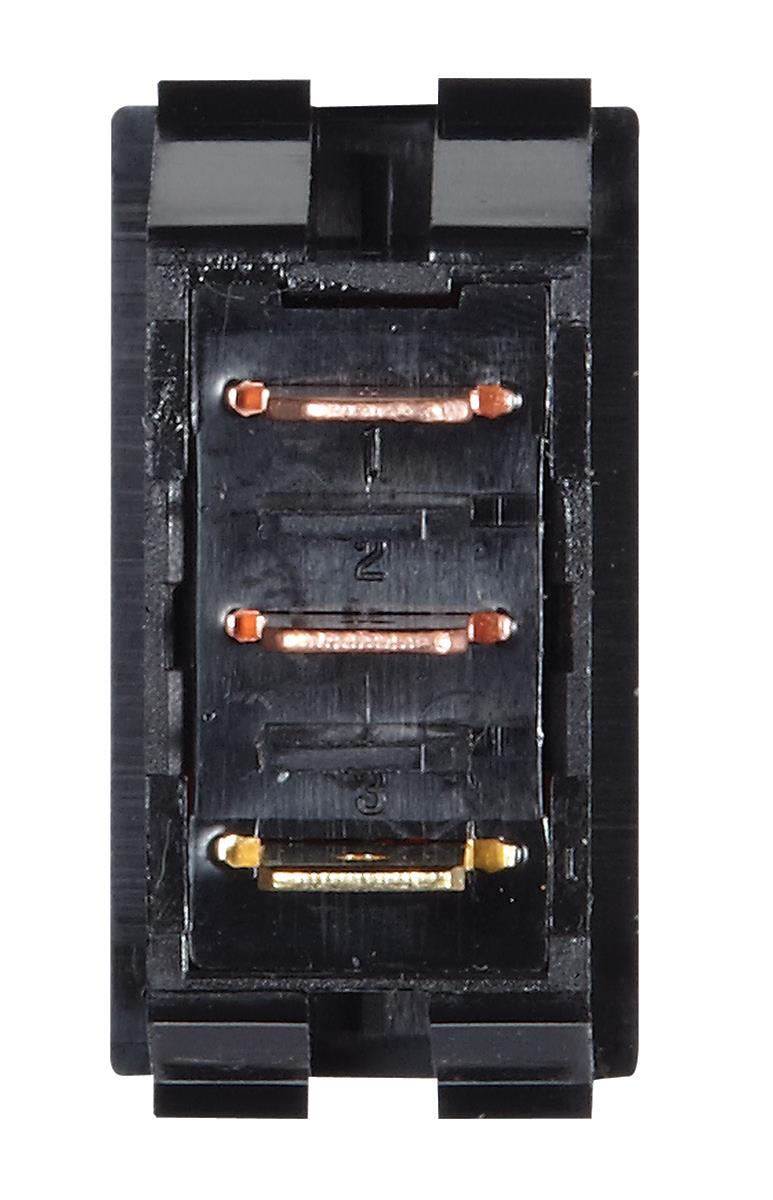 BLACK W/RED ROCKER SWITCH 125 VAC ILLUMINATED ON/OFF SPST CUTOUT .550IN X