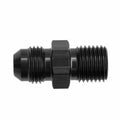 08 MALE AN/JIC FLARE TO M12X1.5 INVERTED ADAPTER BLACK