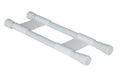 CUPBOARD DOUBLE BAR SET 10IN TO 17IN WHITE