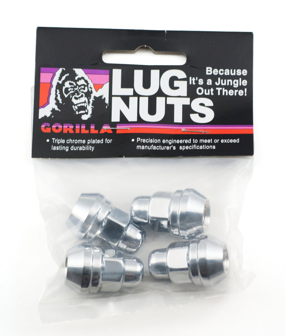 12MM X 1.25CLOSED END ACORN BULGE (17MM HEX) LUG NUTS 4 BAGGED