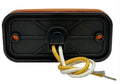AMBER REFLEX LED CLEARANCE LIGHTWITH BLACK BASE