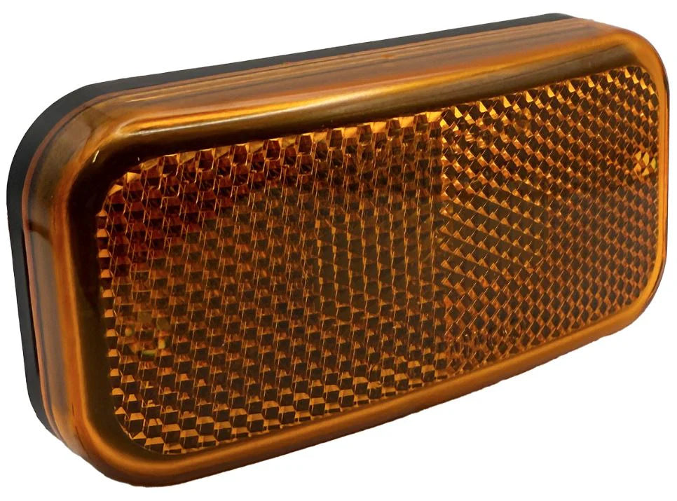 AMBER REFLEX LED CLEARANCE LIGHTWITH BLACK BASE