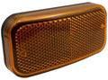 AMBER REFLEX LED CLEARANCE LIGHTWITH BLACK BASE