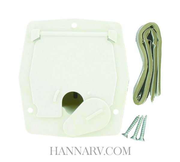 CABLE HATCH SM ROUND WHITE CARDED