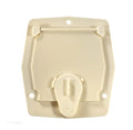 BASIC CABLE HATCH FLAT SIDED COL WHITE 4.2IN X 3.9IN X 2IN (REPLACEABLE LID