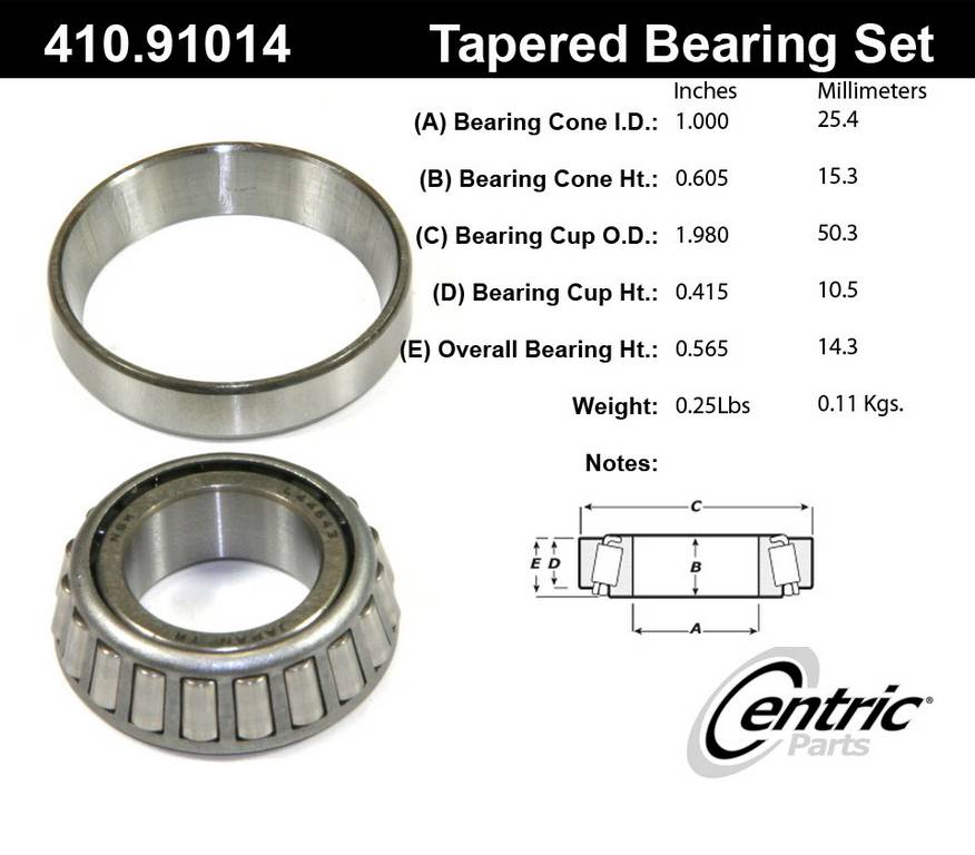 STANDARD TAPERED BEARING