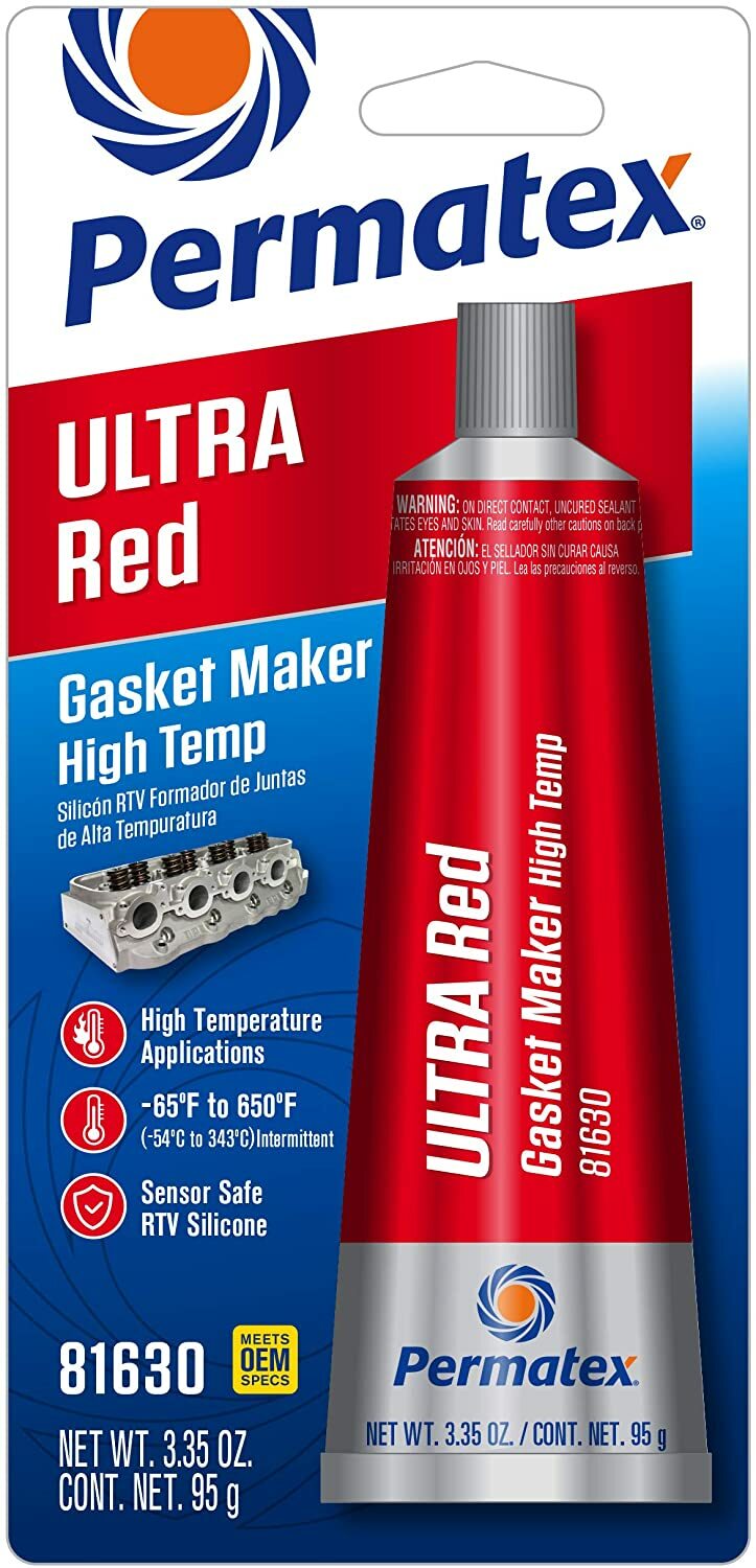 Ultra Red Gasket Maker 3.35 oz Carded Tube