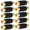 NICKEL PLATED RCA COUPLERS - RETAIL PACK