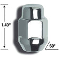 1/2IN ACORN BULGE HEAT TREATED (13/16IN HEX) LUG NUTS 4 BAGGED