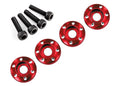 WHEEL NUT WASHER ALUM RED